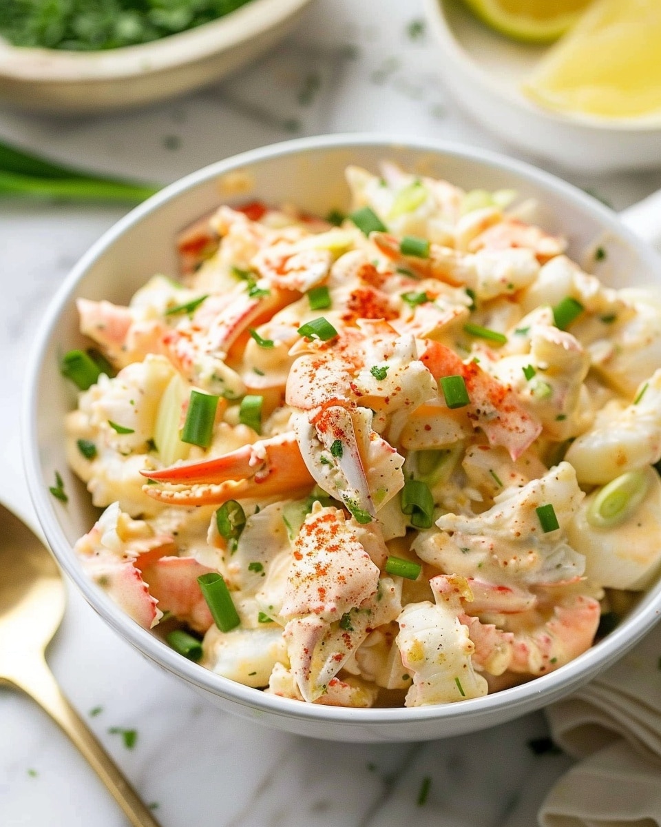 Creamy Crab Salad with Imitation Crab