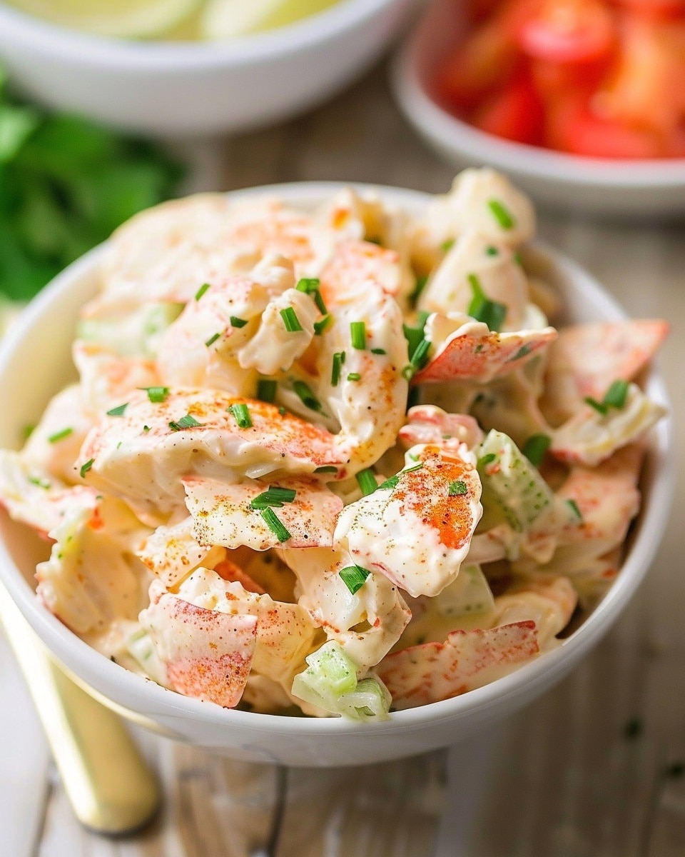 Creamy Crab Salad with Imitation Crab