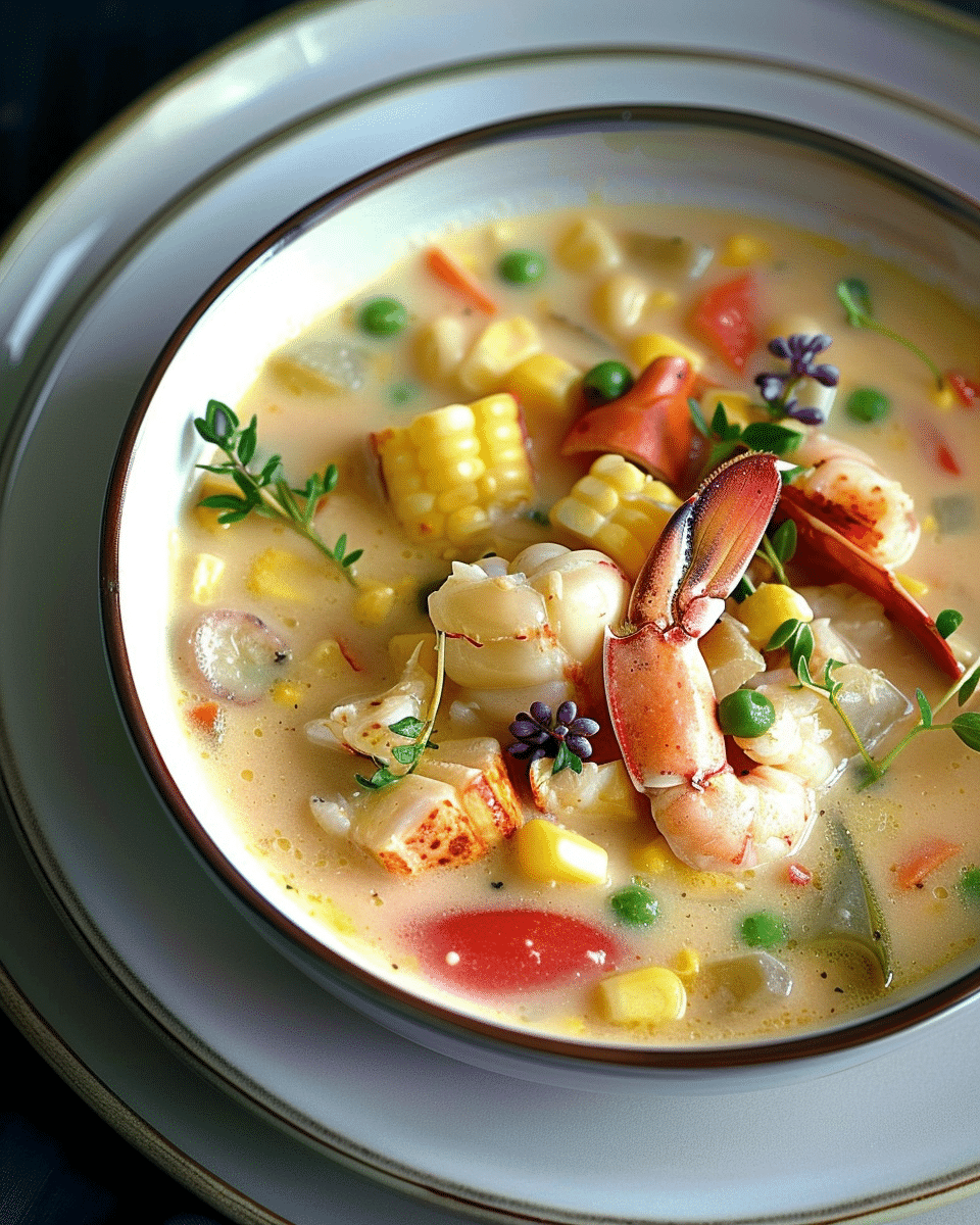 Fresh Corn and Maine Lobster Chowder (Farmer’s Market Lobster Stew)