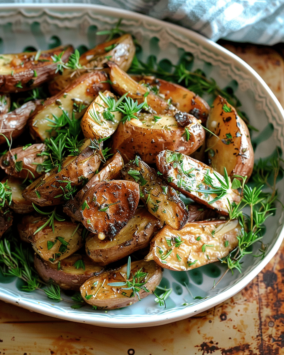 Garlic and Herb Roasted Fingerlings