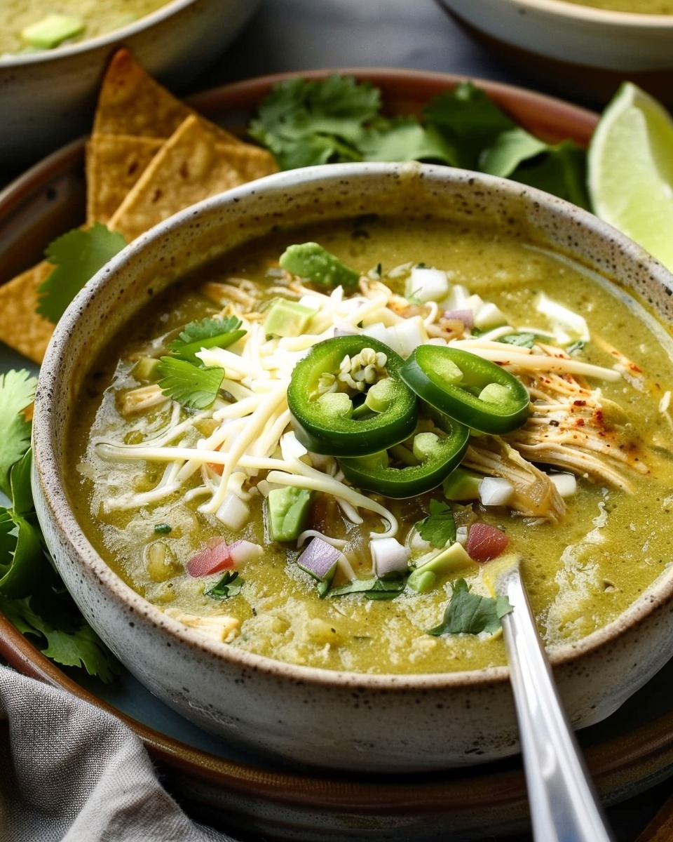 Green Chicken Enchilada Soup