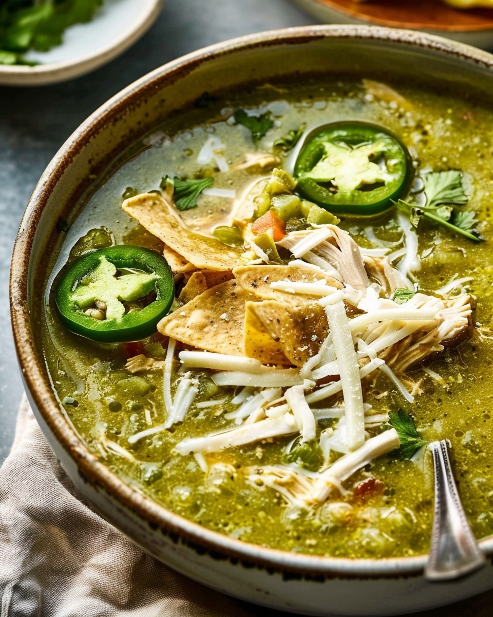 Green Chicken Enchilada Soup
