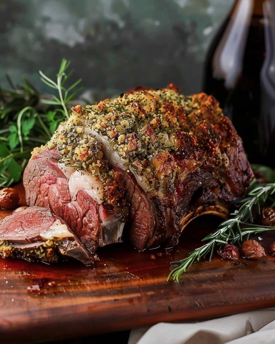 Herb Crusted Prime Rib (Standing Rib Roast)