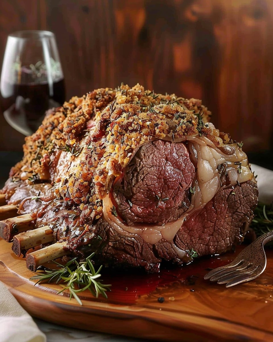 Herb Crusted Prime Rib (Standing Rib Roast)