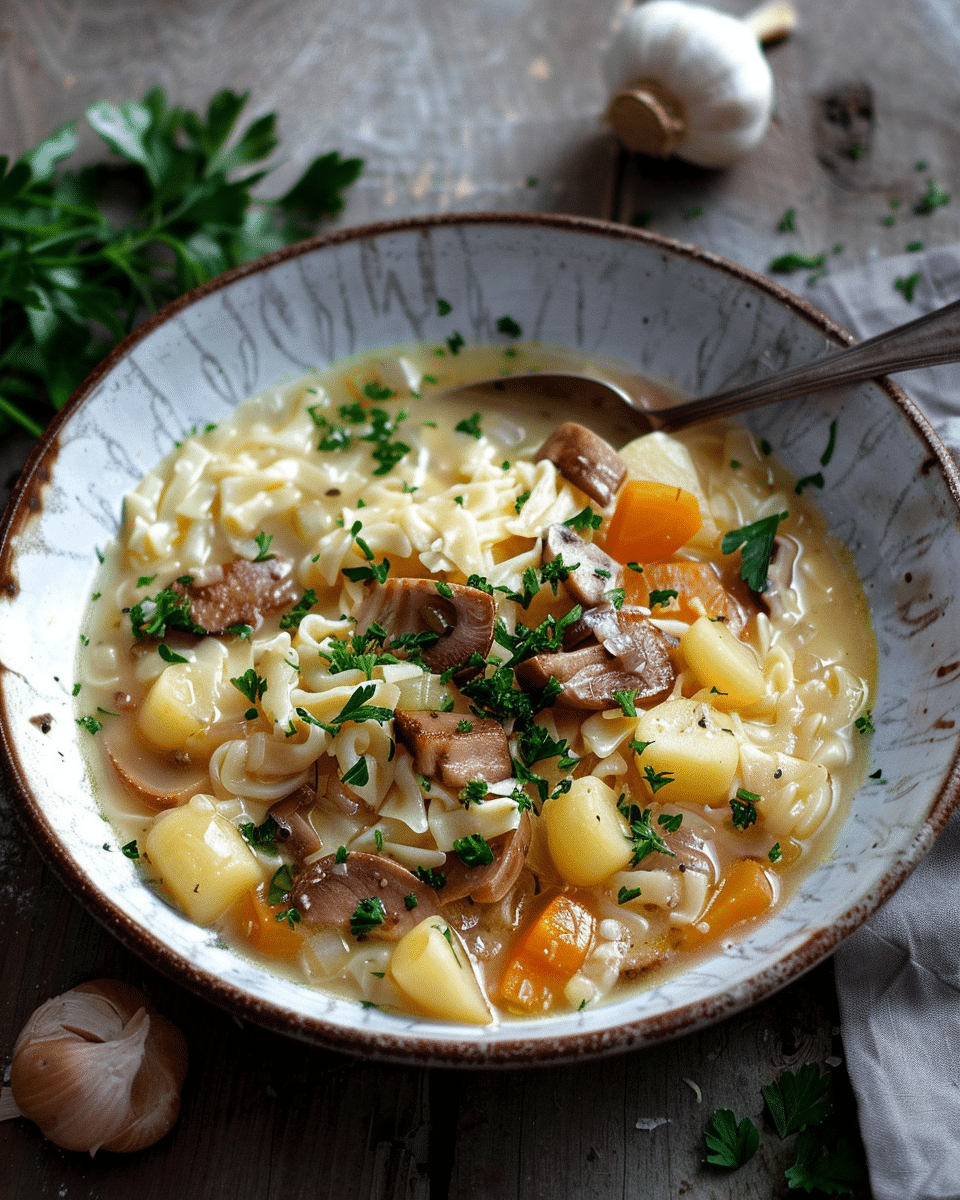 Kartoffelschnitz und Spätzle (Potato and Spätzle Stew)