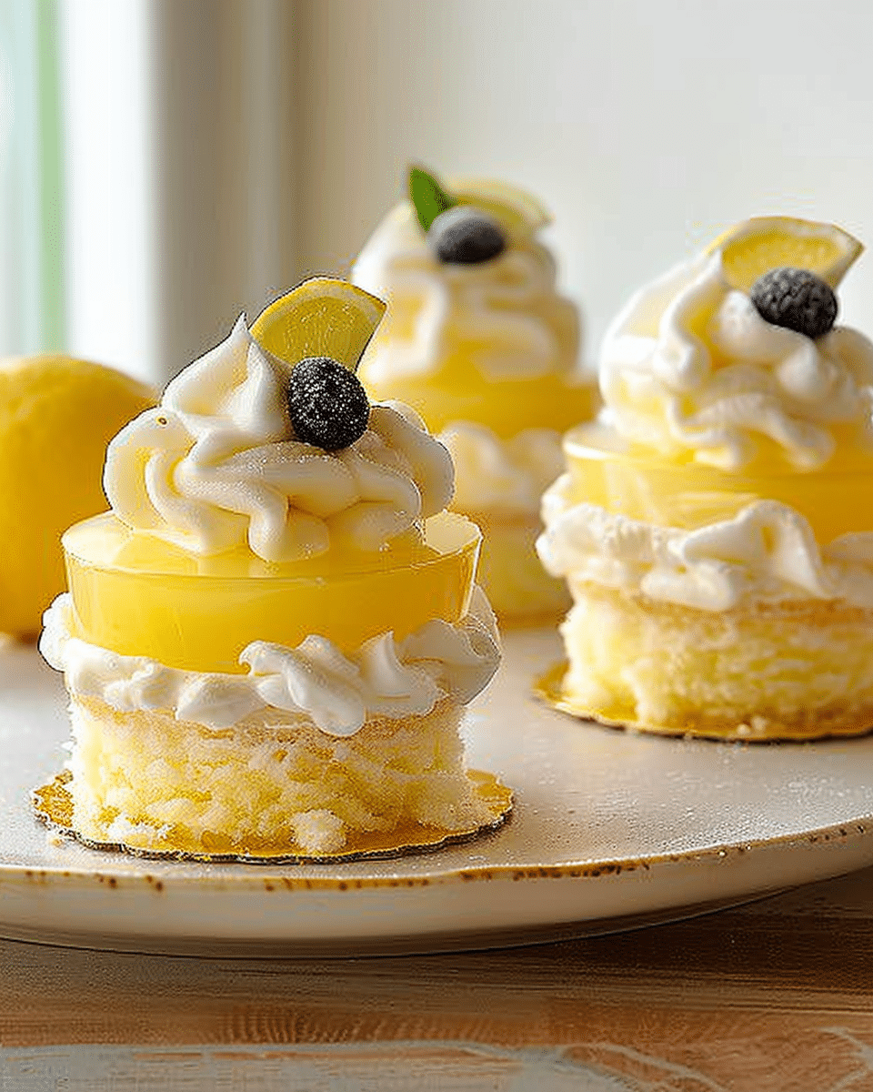 Mini Limoncello Trifle Cakes