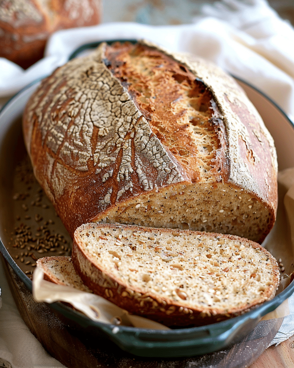 Multigrain Clover Honey Sourdough Bread