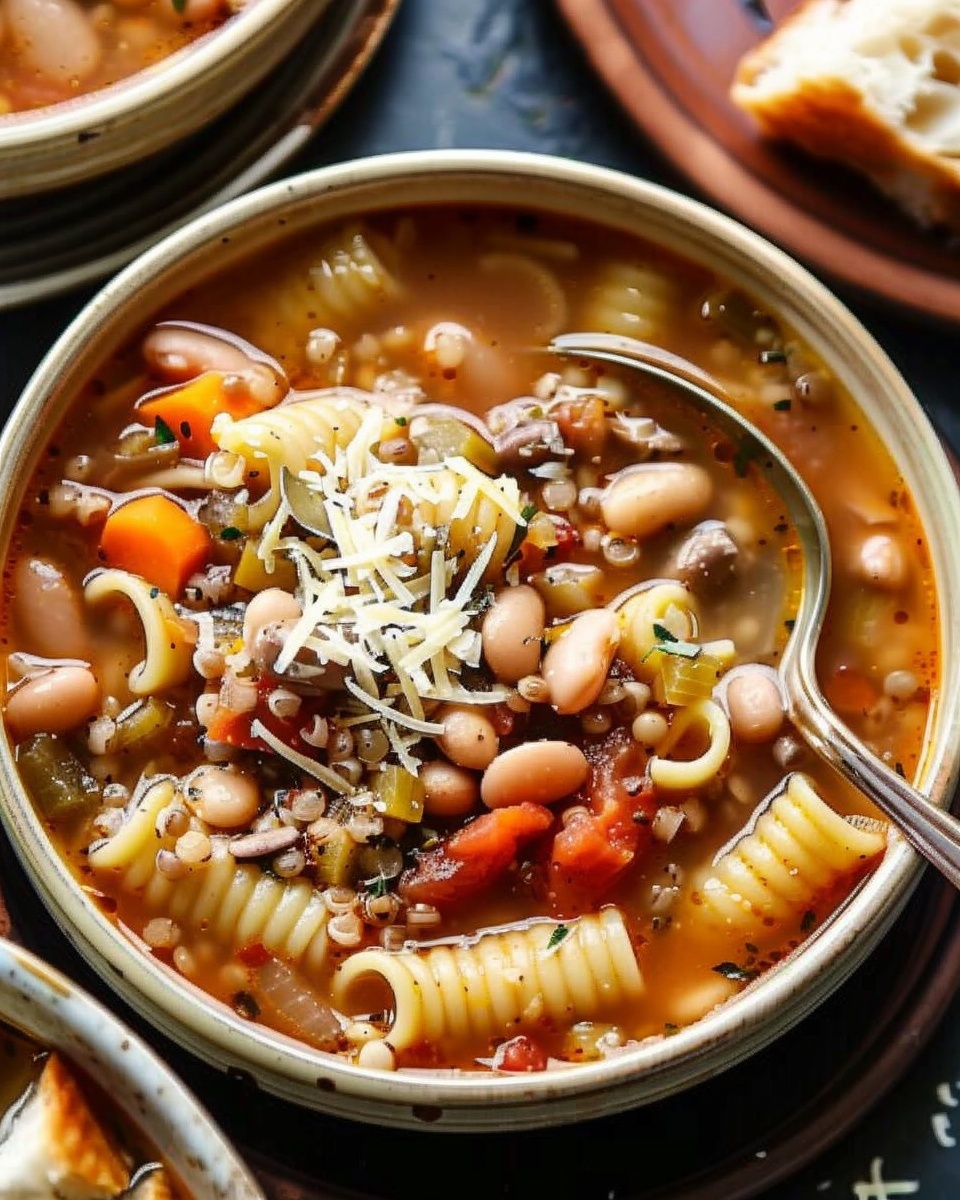 One-Pot Brothy Bean & Pasta Soup