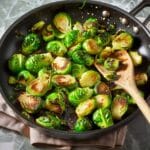 Pan Fried Brussels Sprouts