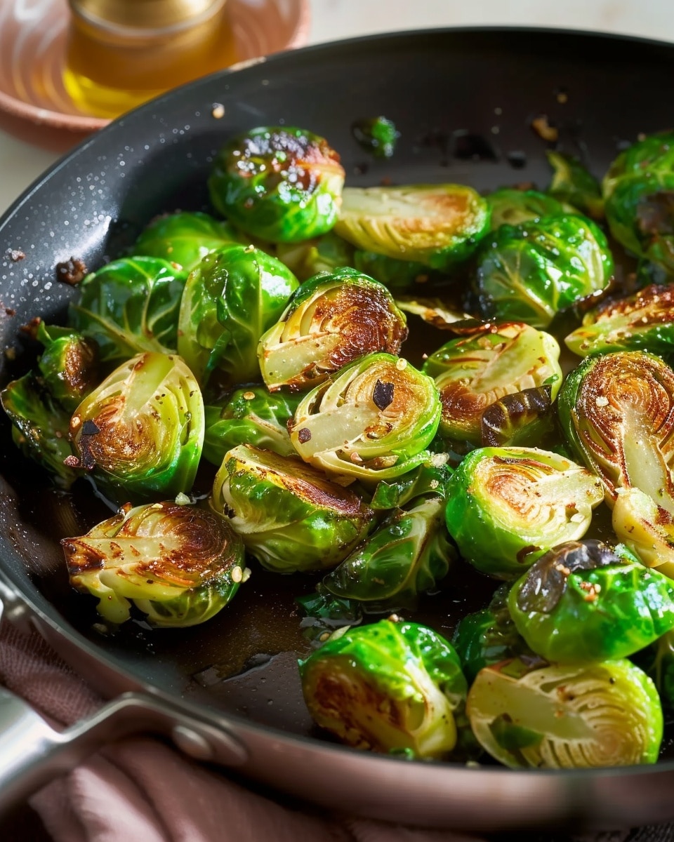 Pan Fried Brussels Sprouts