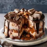 Peanut Butter Rocky Road Ice-Cream Cake