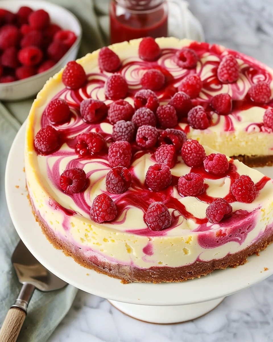 Raspberry Goat Cheese Cheesecake