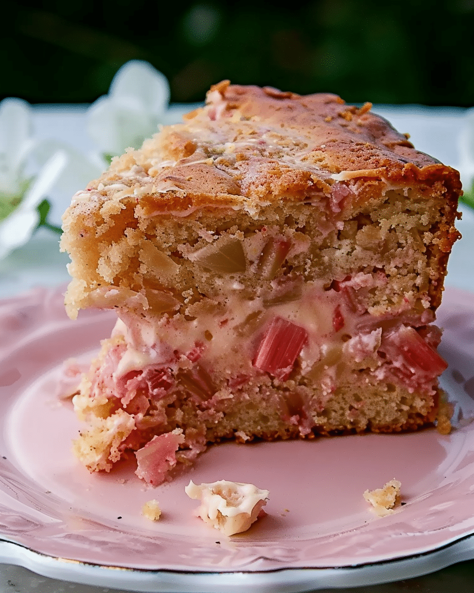 Rhubarb Stir Cake