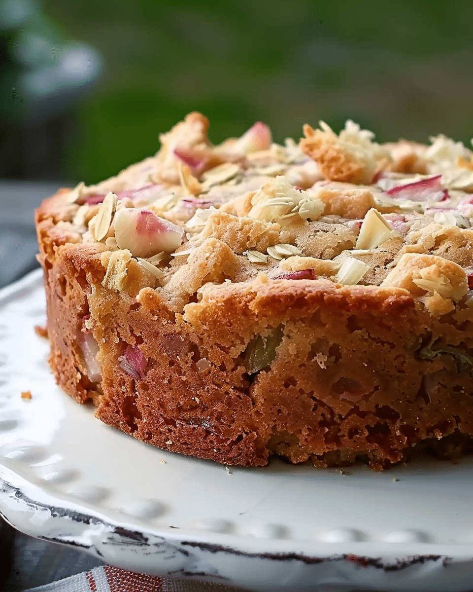 Rhubarb Stir Cake