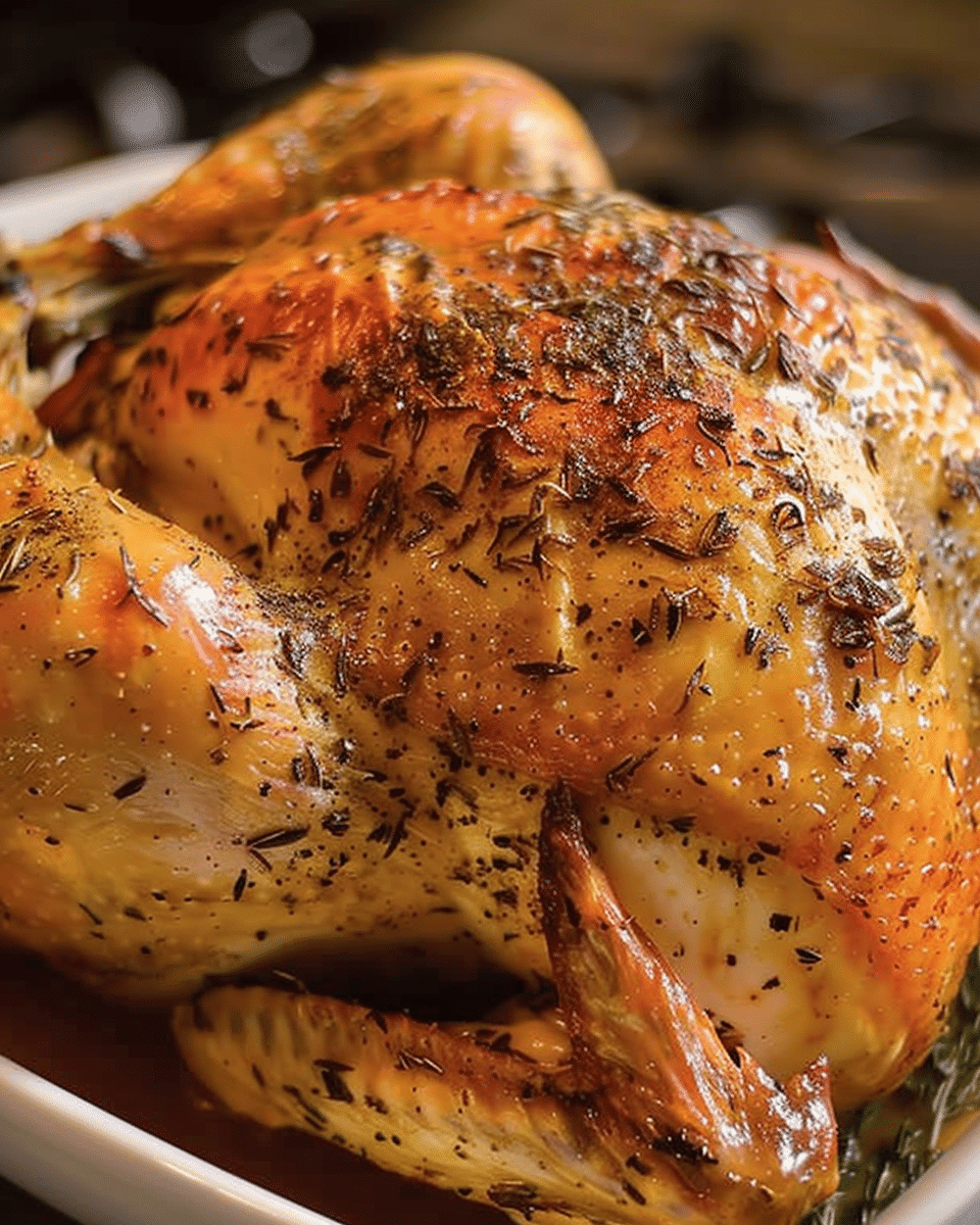 Simple Whole Roasted Chicken