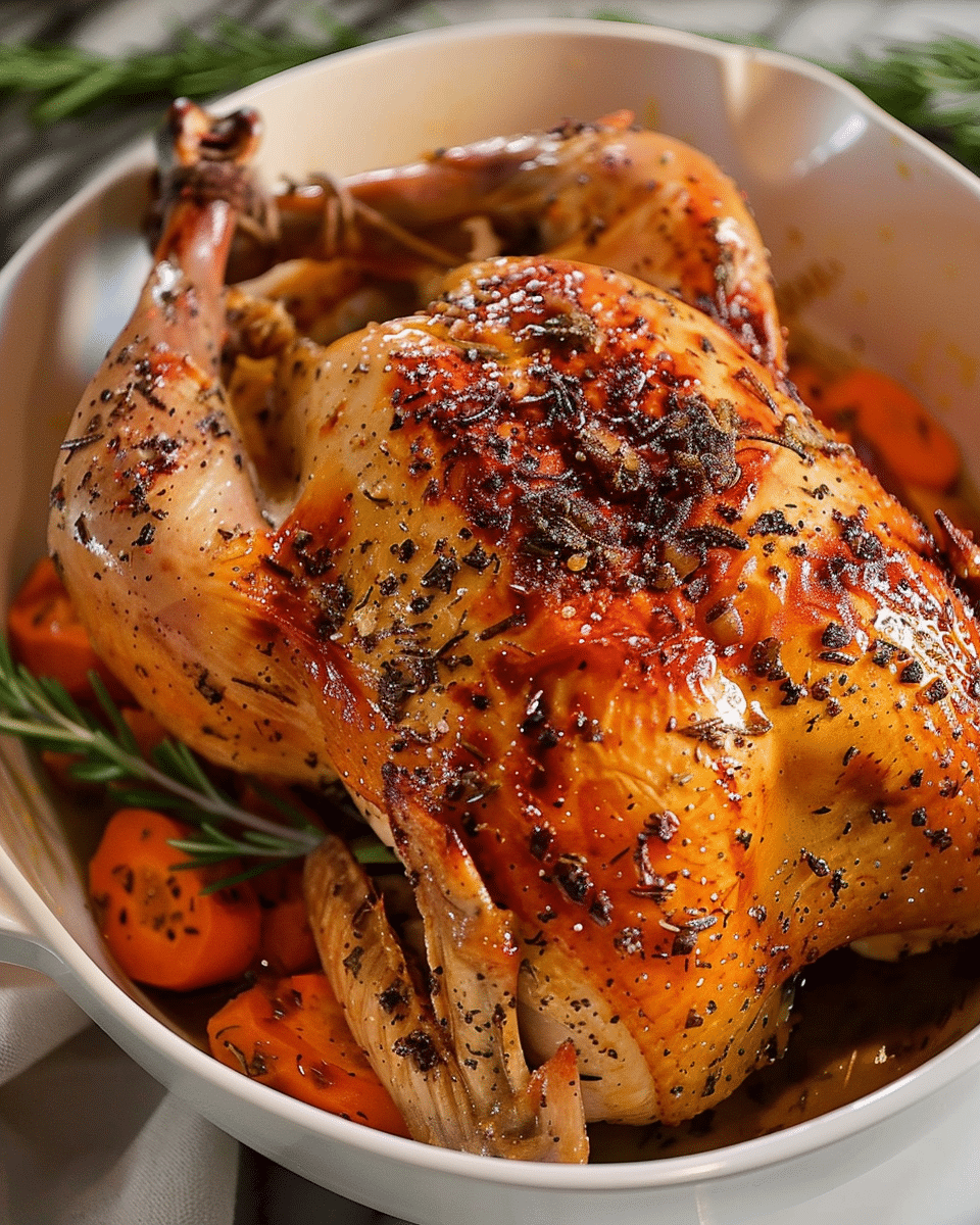 Simple Whole Roasted Chicken