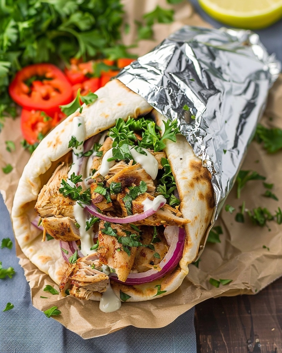 Slow Cooker Chicken Shawarma