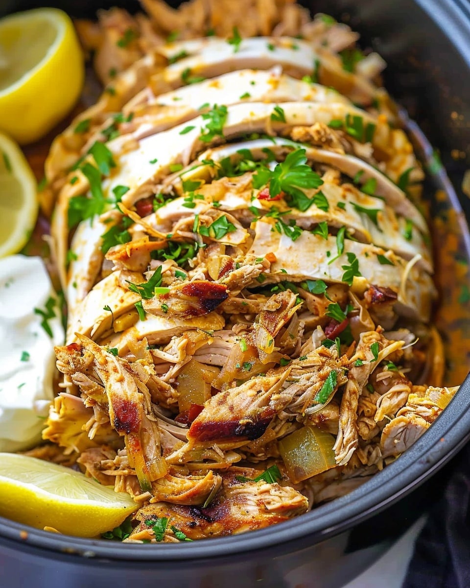 Slow Cooker Chicken Shawarma