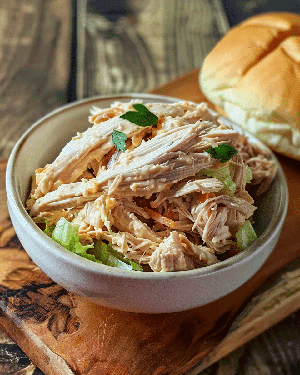 Slow Cooker Creamy Shredded Chicken