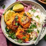 Tandoori Salmon Rice Bowls