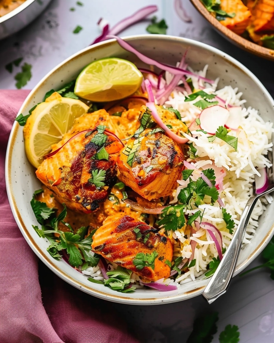 Tandoori Salmon Rice Bowls