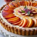 White Peach Mascarpone Tart: A Dreamy Summer Dessert with Delicate Layers
