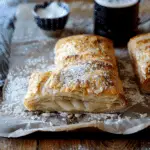 Wildbeer-Rhabarer Strudel for One (Mixed Berry Rhubarb Hand Pies)