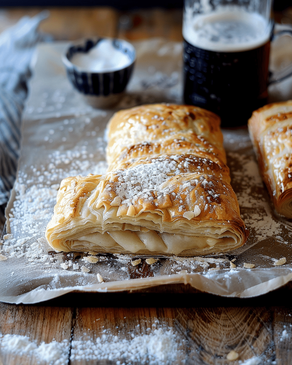 Wildbeer-Rhabarer Strudel for One (Mixed Berry Rhubarb Hand Pies)