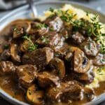 Beef Tenderloin Tips in Mushroom Gravy Recipe