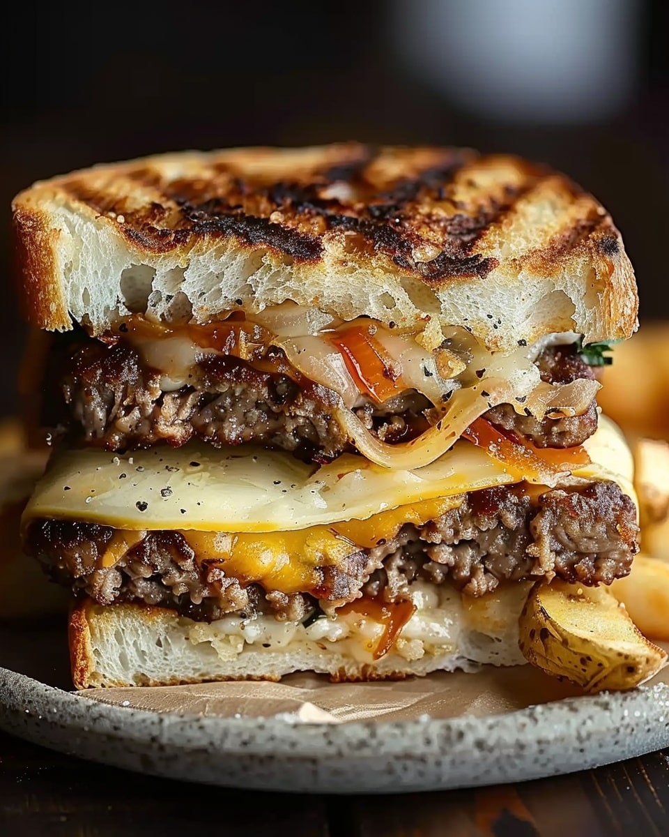 Classic Patty Melt Sandwich