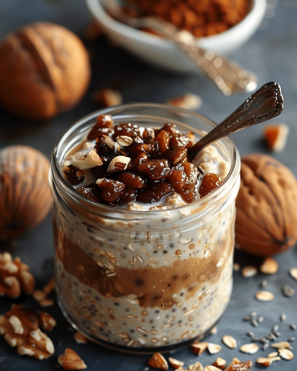 Creamy Chestnut Overnight Oats