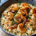 Creamy Garlic Shrimp with Rice