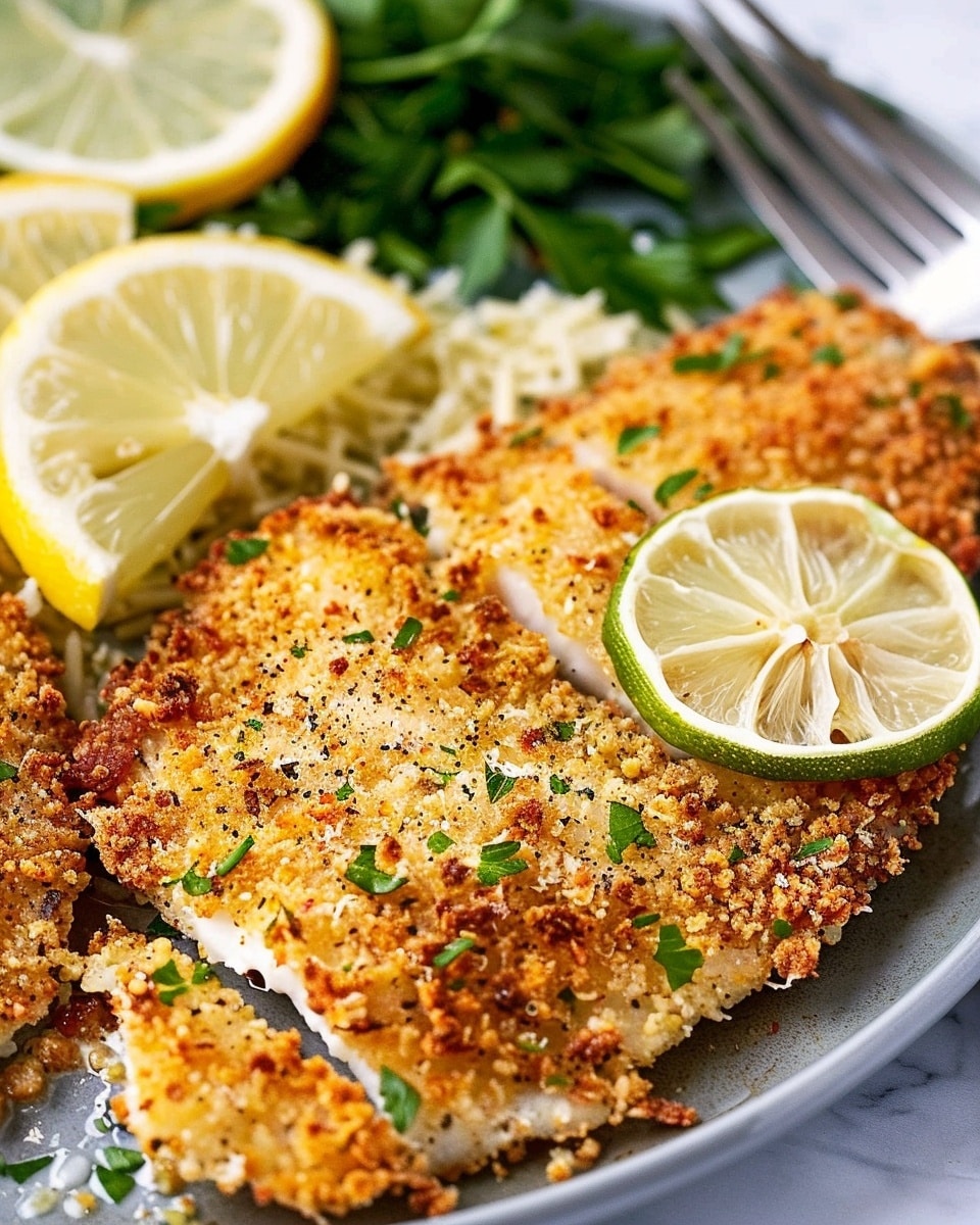 Fast and Easy Parmesan Crusted Tilapia