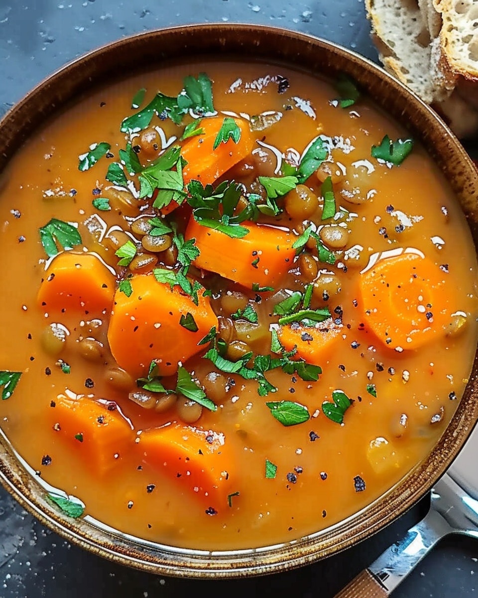 French Carrot Lentil Soup