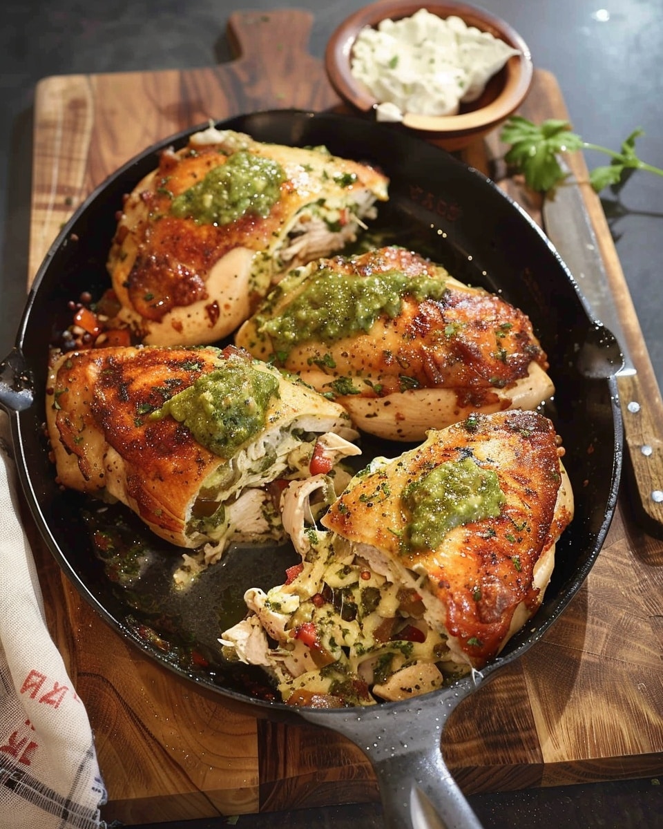Green Chile and Cheese Stuffed Chicken