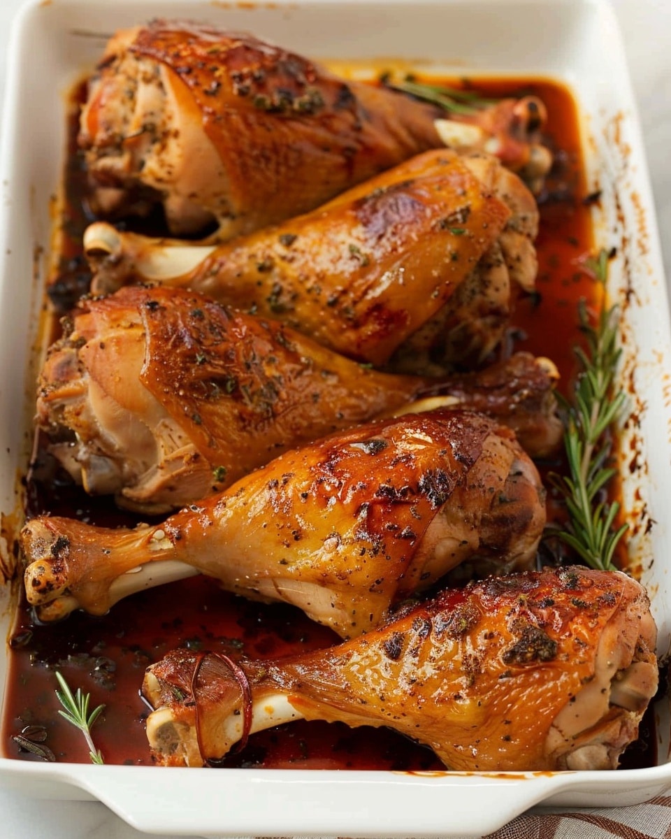 Juicy Oven Roasted Turkey Legs
