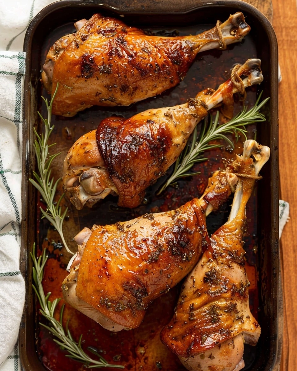 Juicy Oven Roasted Turkey Legs