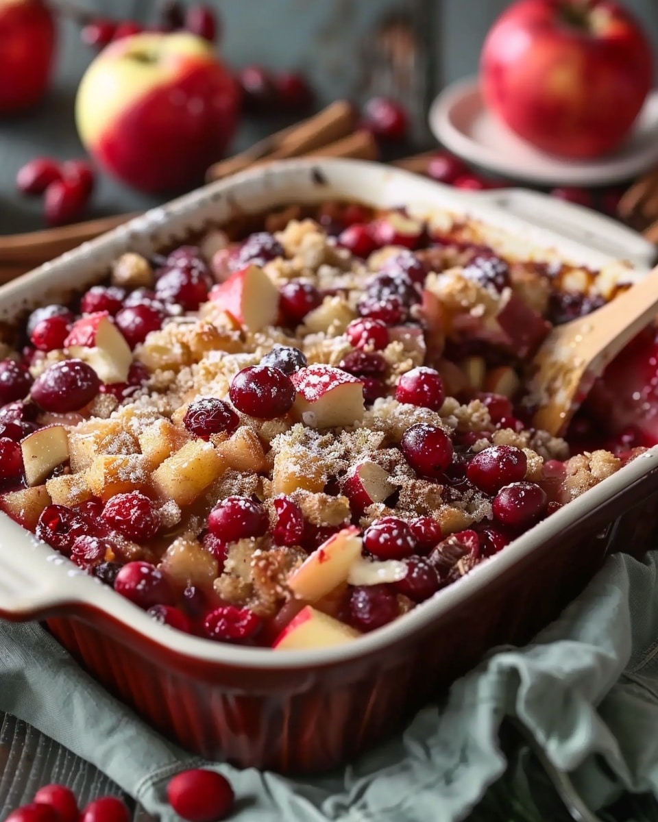 4-Ingredient Cranberry Apple Holiday Casserole Recipe