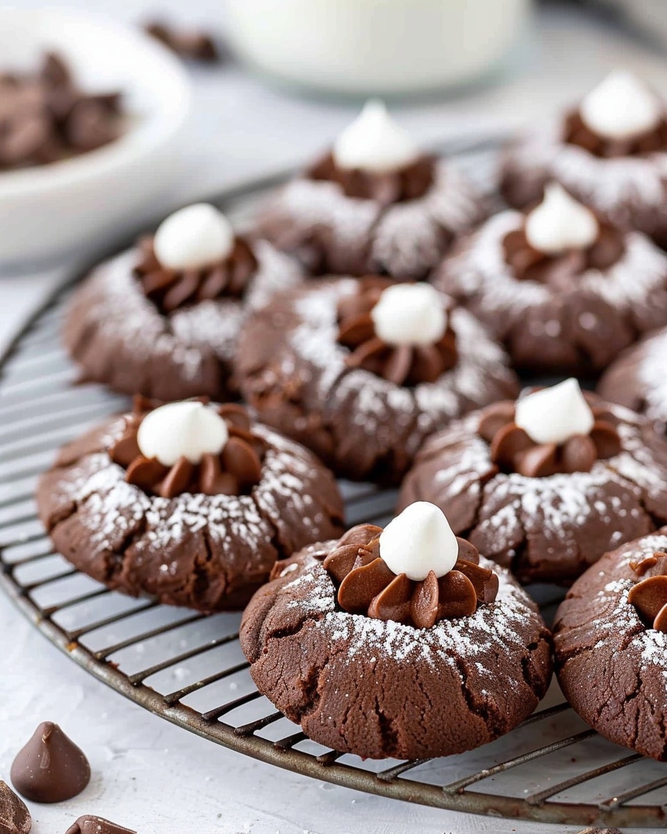 Chocolate Blossom Cookies