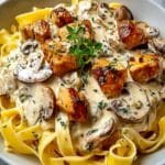 Creamy Garlic Chicken & Mushroom Pasta: An Incredible Ultimate Recipe