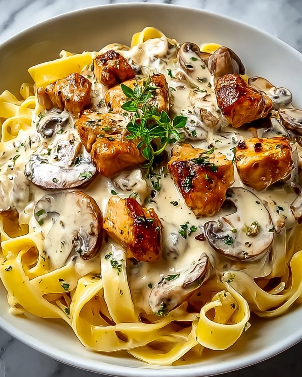 Creamy Garlic Chicken & Mushroom Pasta: An Incredible Ultimate Recipe