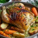 Garlic-Roasted Chicken with Carrots and Parsnips