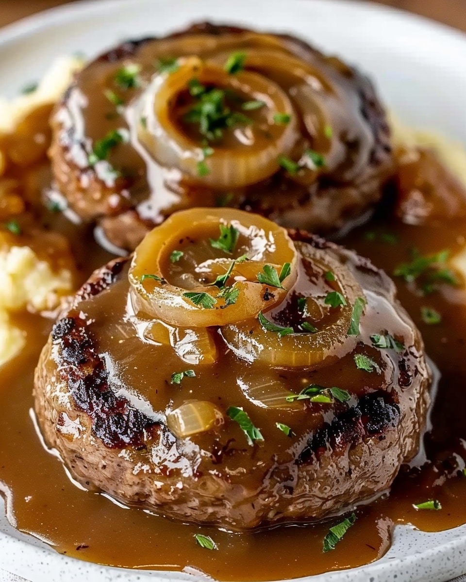 Hamburger Steak with Onions and Gravy – Classic Comfort