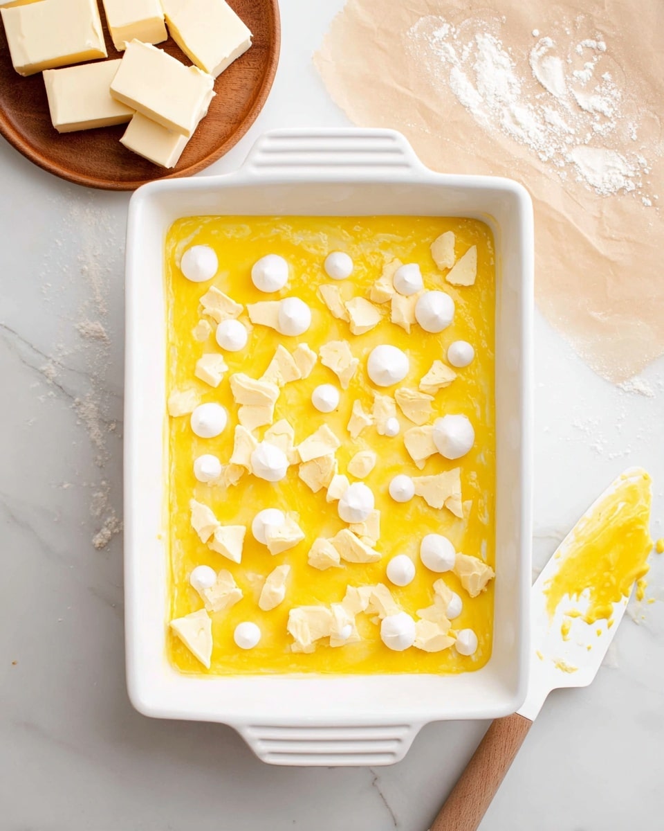 Lemon Cream Cheese Dump Cake Recipe