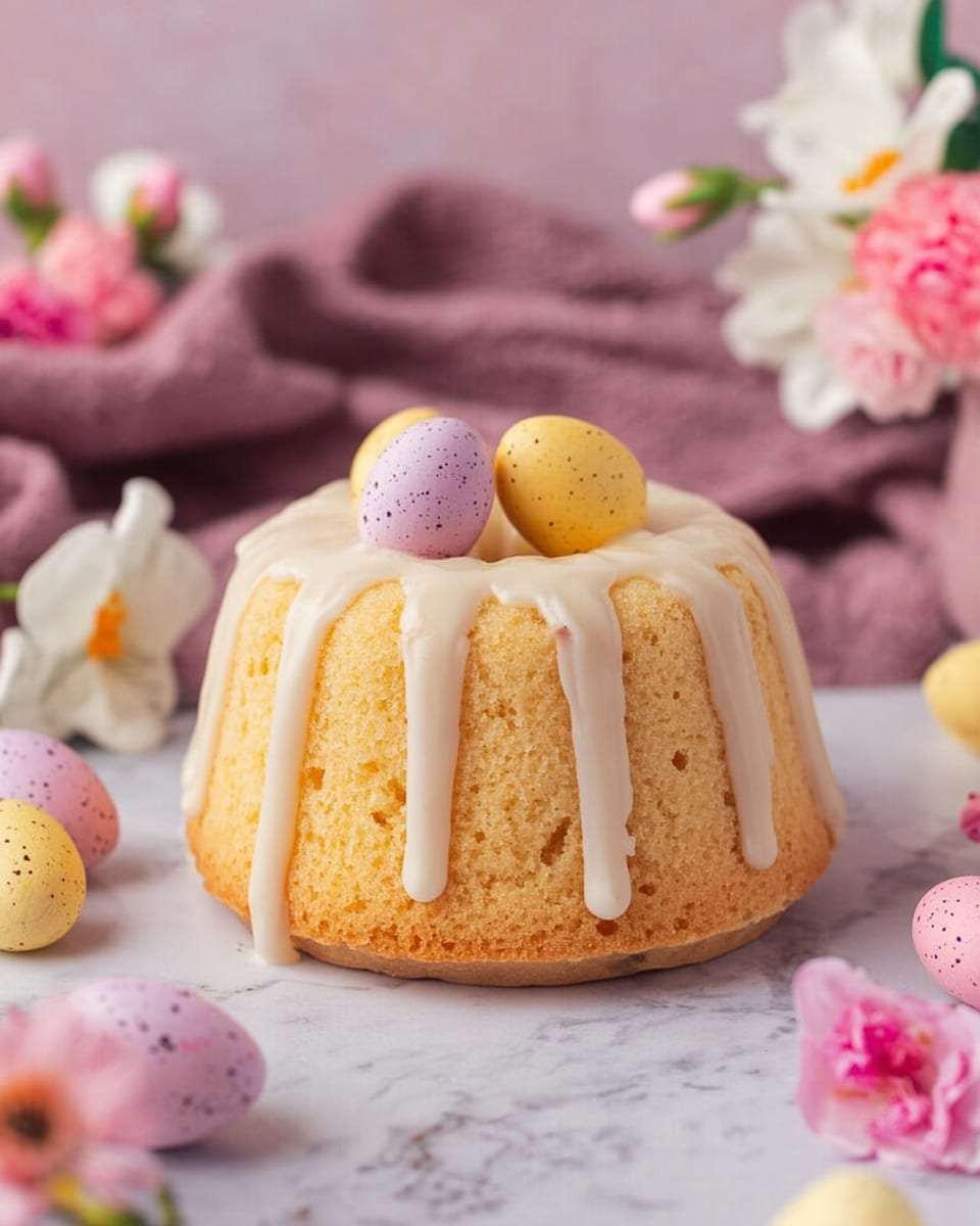 Mini Bundt Cakes with Vanilla Glaze