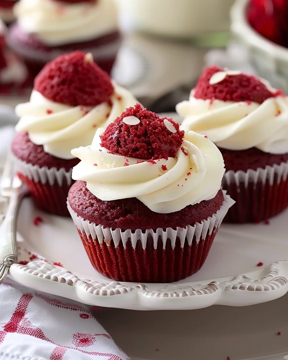Red Velvet Cupcakes with Cream Cheese Frosting Recipe