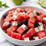 Watermelon Blackberry Feta Salad