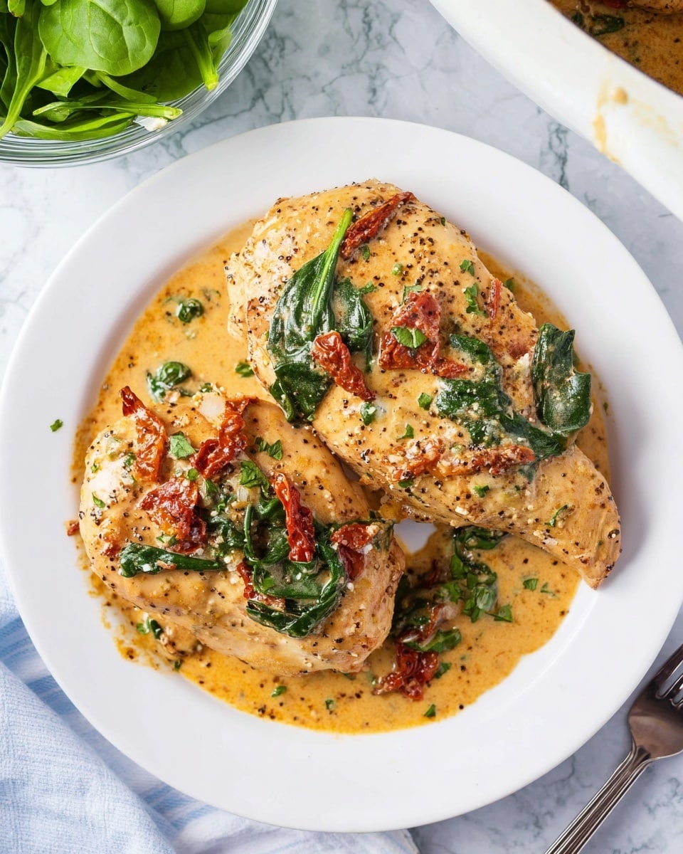 Slow Cooker Tuscan Chicken