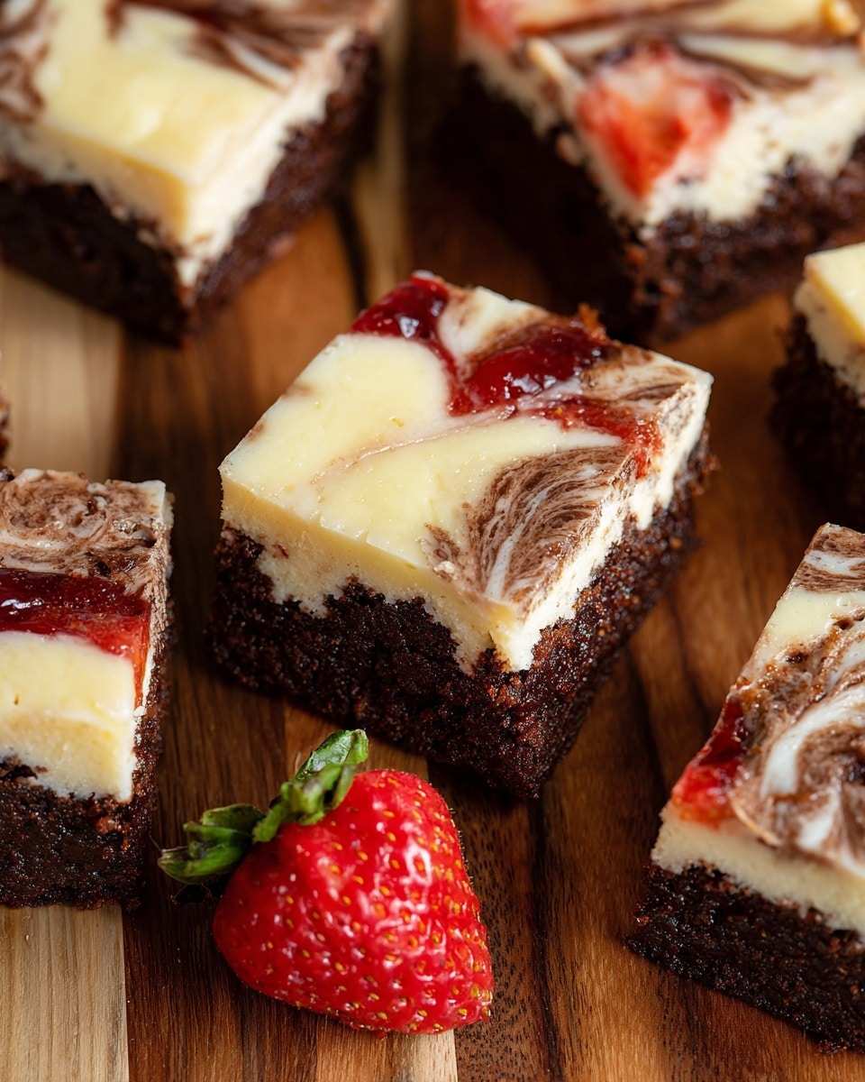 Strawberry Cheesecake Brownies