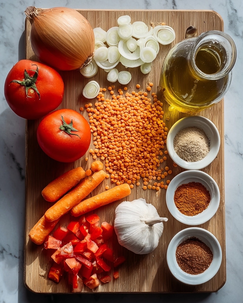 Caramelized Onion Red Lentil Soup